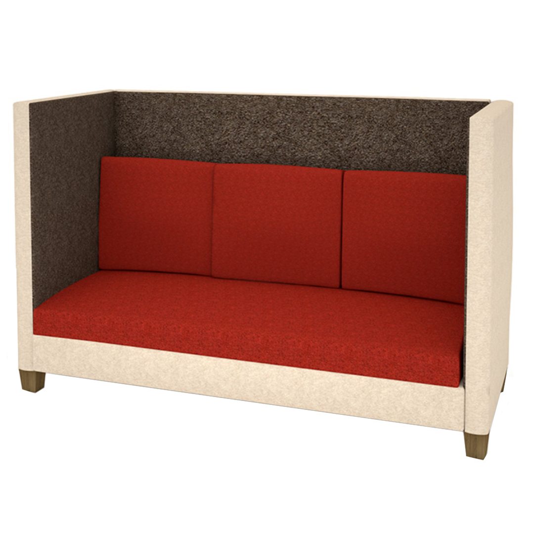 Ecousit 1 sofa set with divider visitors chairs